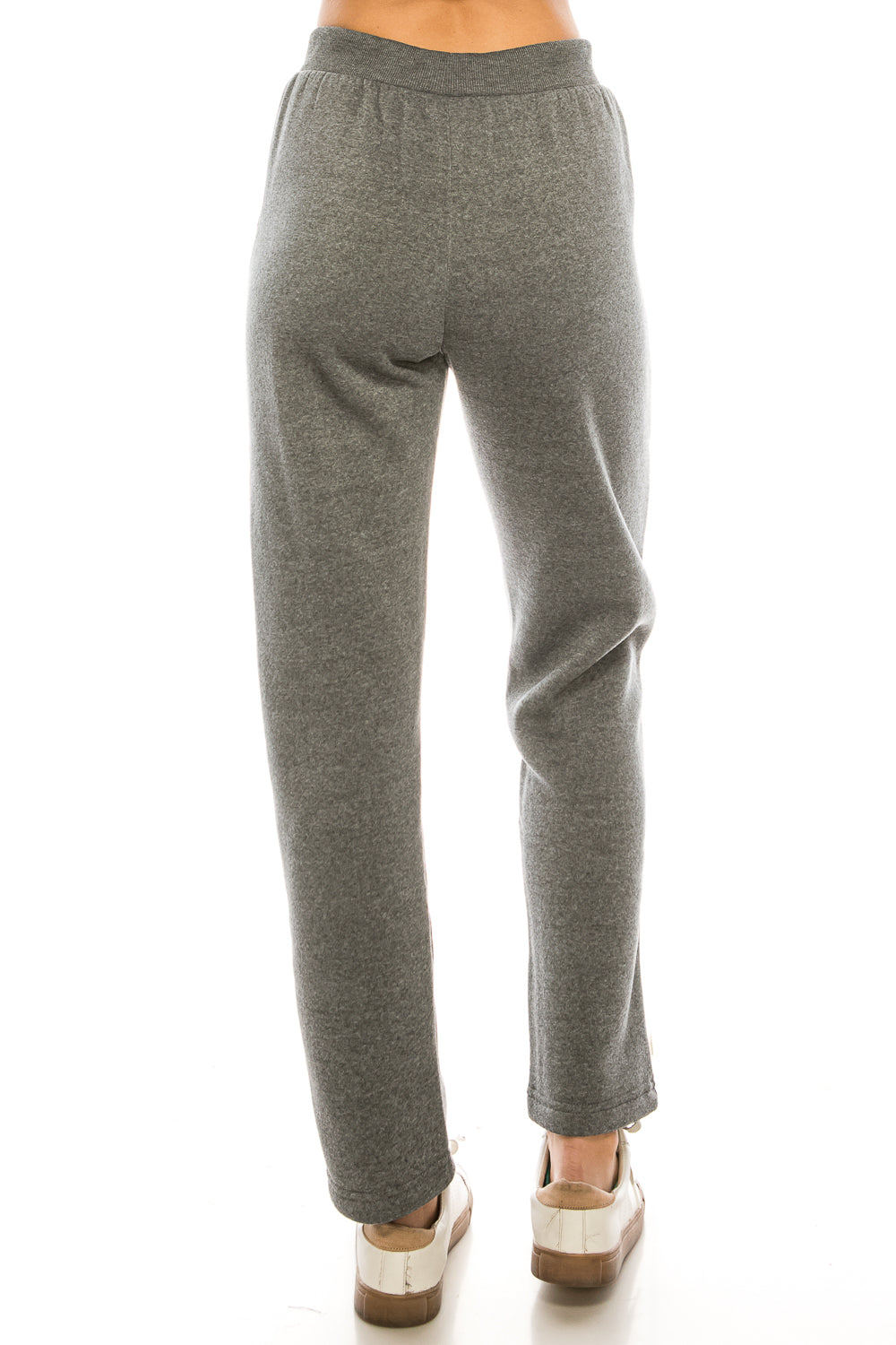 Women's Open Bottom Sweat Pants With Drawstring Waist D. Grey (S-M-L-XL) $7.00 Per Piece WP30
