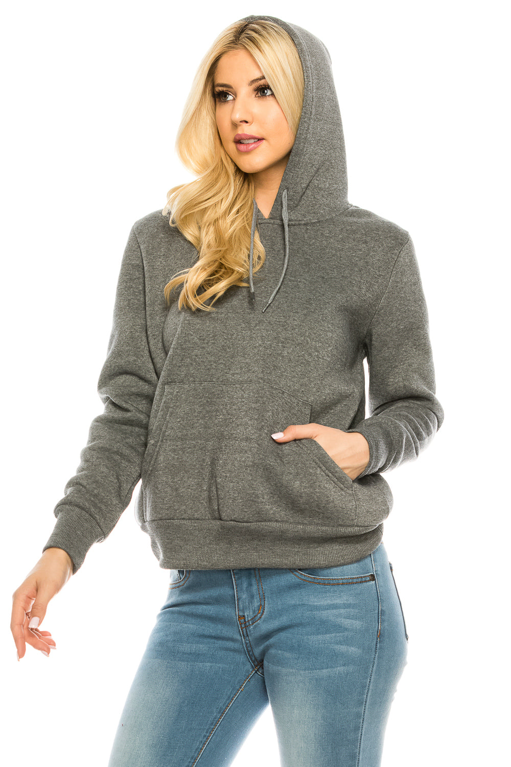 Women's Fleece Pullover Hoodie - D. Grey (S-XL, 2XL-3XL) $9.00-$9.50 Per Piece WBT60