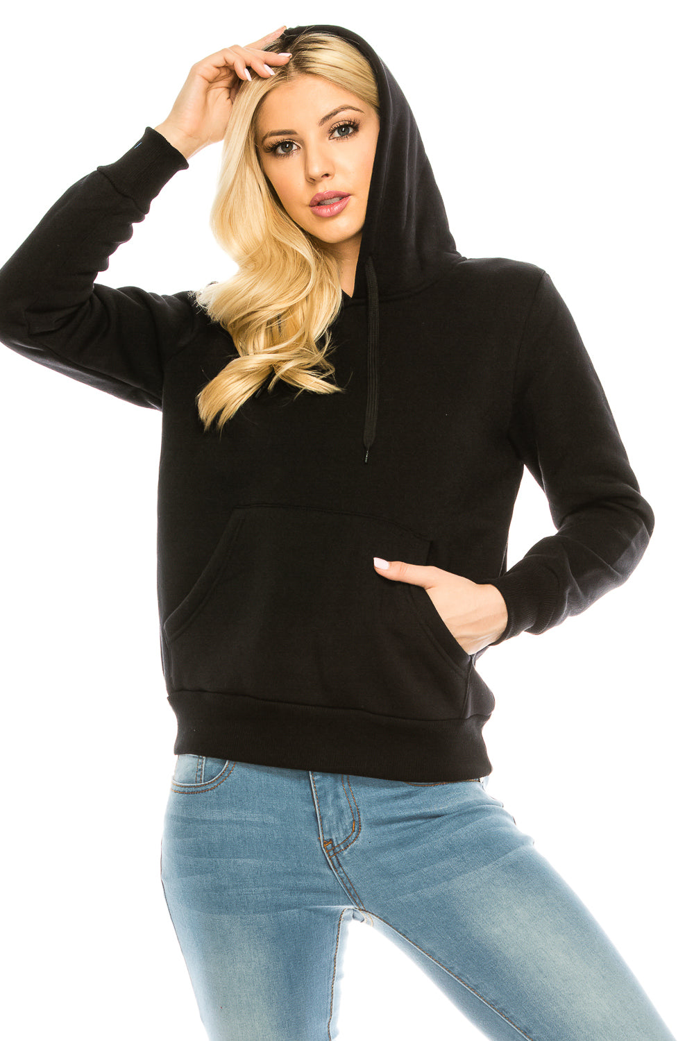 Women's Fleece Pullover Hoodie Black (S-M-L-XL-2XL-3XL) $9.00-$9.50 Per Piece WBT60