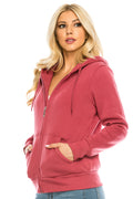 Women's Plum Zip Up Hoodie  (S-M-L-XL-2X-3X) $9.50-$9.75 Per Piece WBT61