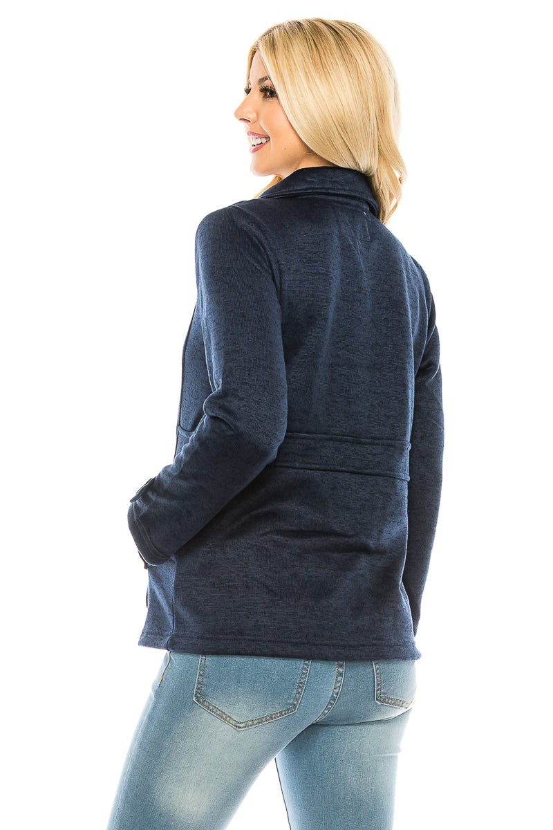 Women Navy Tweed Coats (S-XL) $8 Per Piece