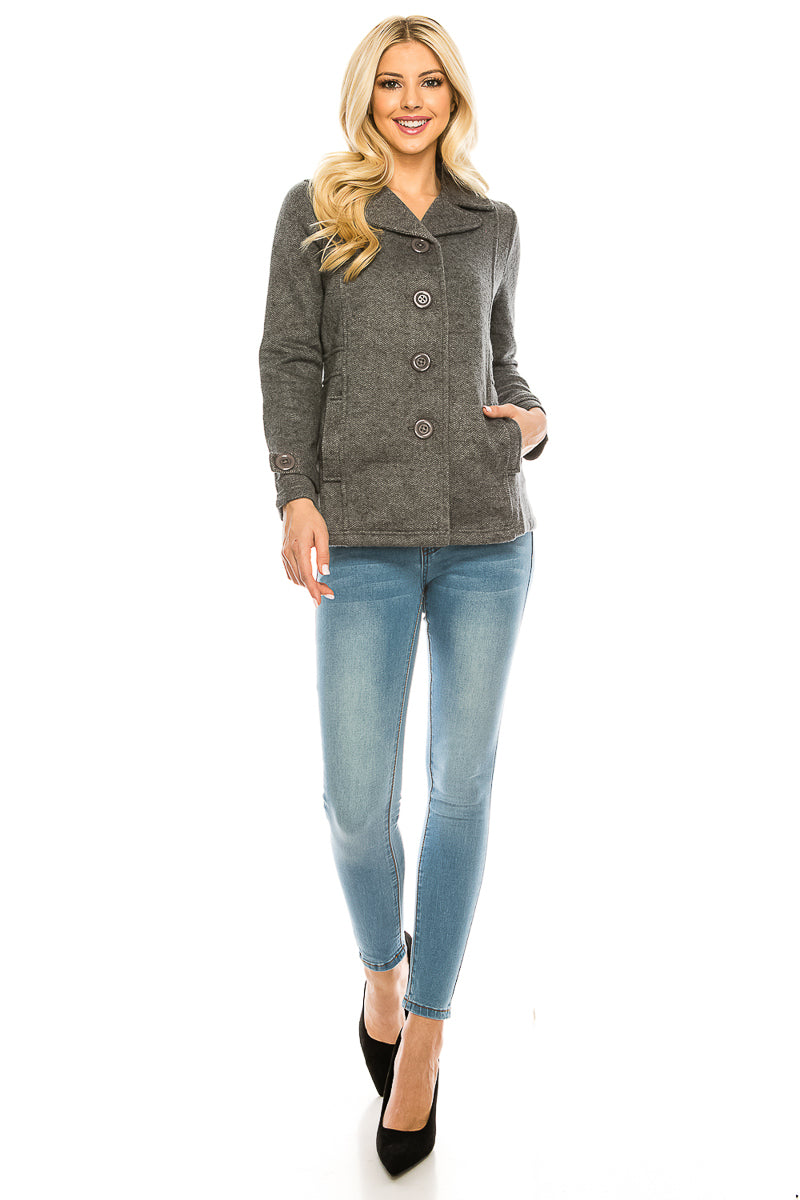 Women D. Grey Tweed Coats (S-XL) $8 Per Piece