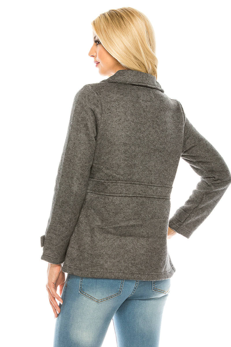 Women D. Grey Tweed Coats (S-XL) $8 Per Piece