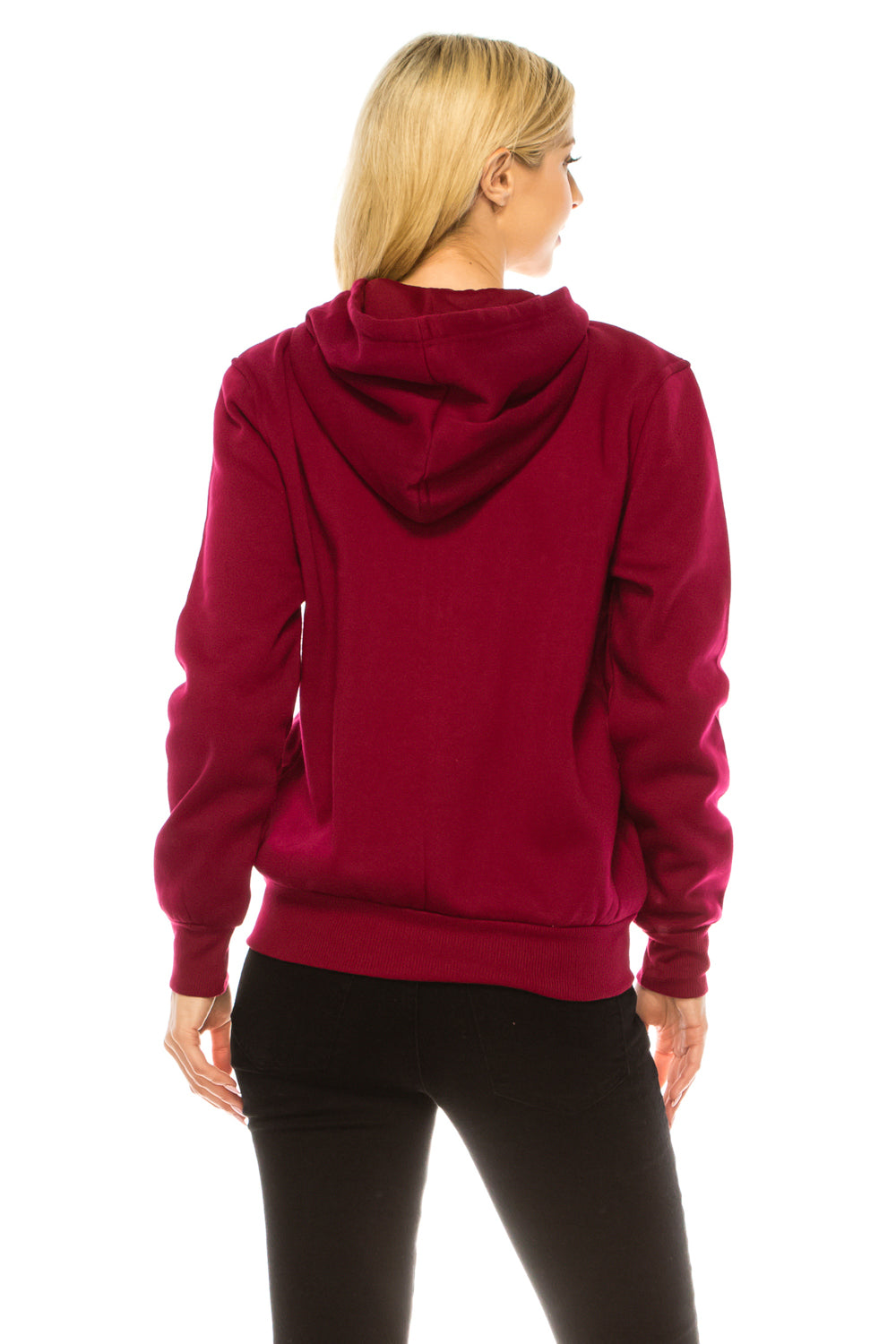 Burgundy Premium Quality California Embroidered Zip Up Hoodie (S-XL) $11 Per Piece. WBT64