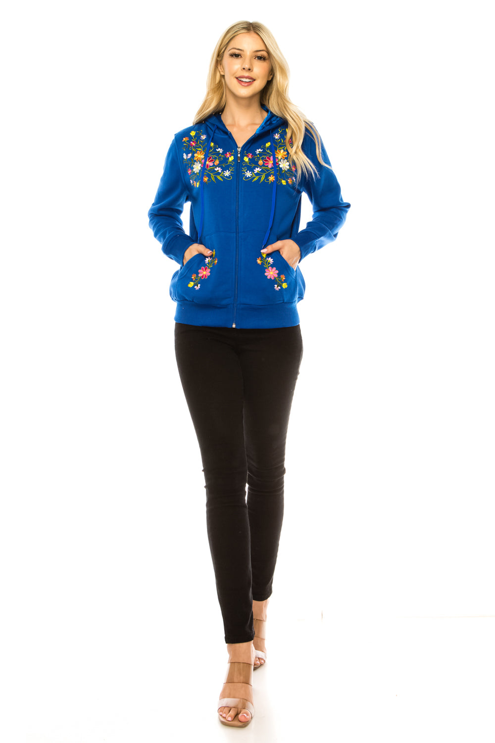 Royal Premium Quality Embroidered Zip Up Hoodie (S-XL) $12 Per Piece. WBT63