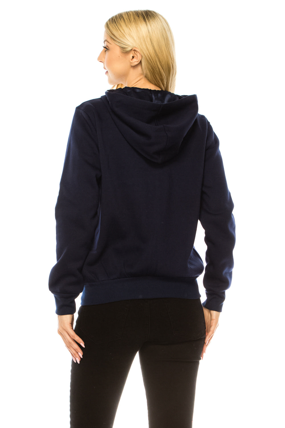 Navy Premium Quality Embroidered Zip Up Hoodie (S-XL) $12 Per Piece. WBT63