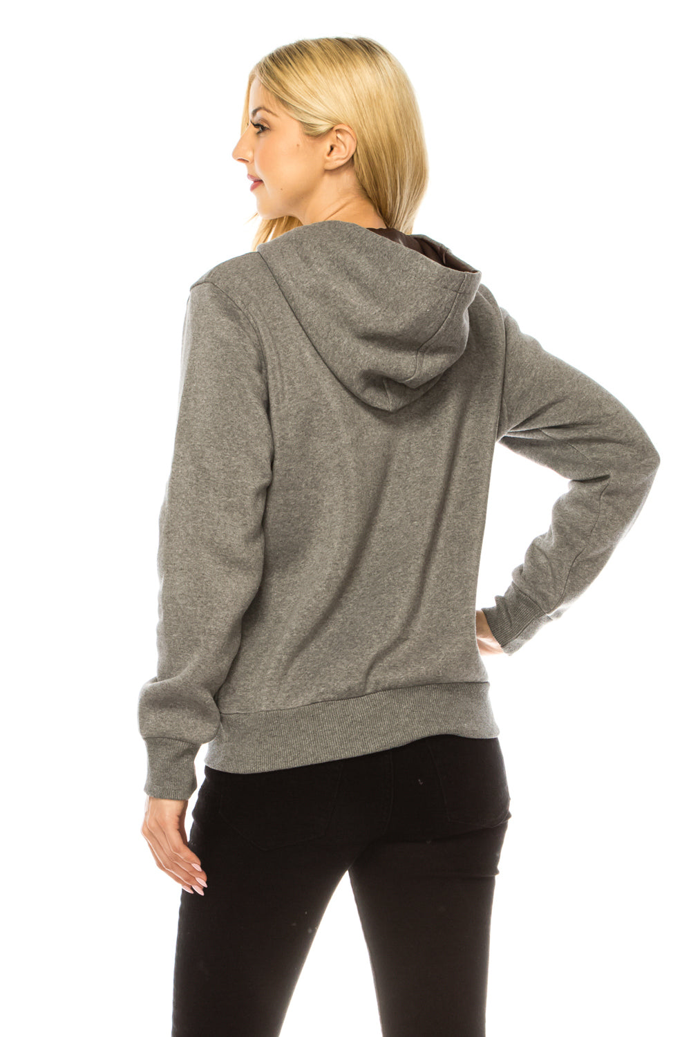 Dark Grey Premium Quality Embroidered Zip Up Hoodie (S-XL) $12 Per Piece. WBT63