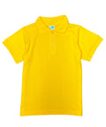 Boys Uniform Polo Shirt Gold(Yellow) $5.50-$5.75 Per Piece