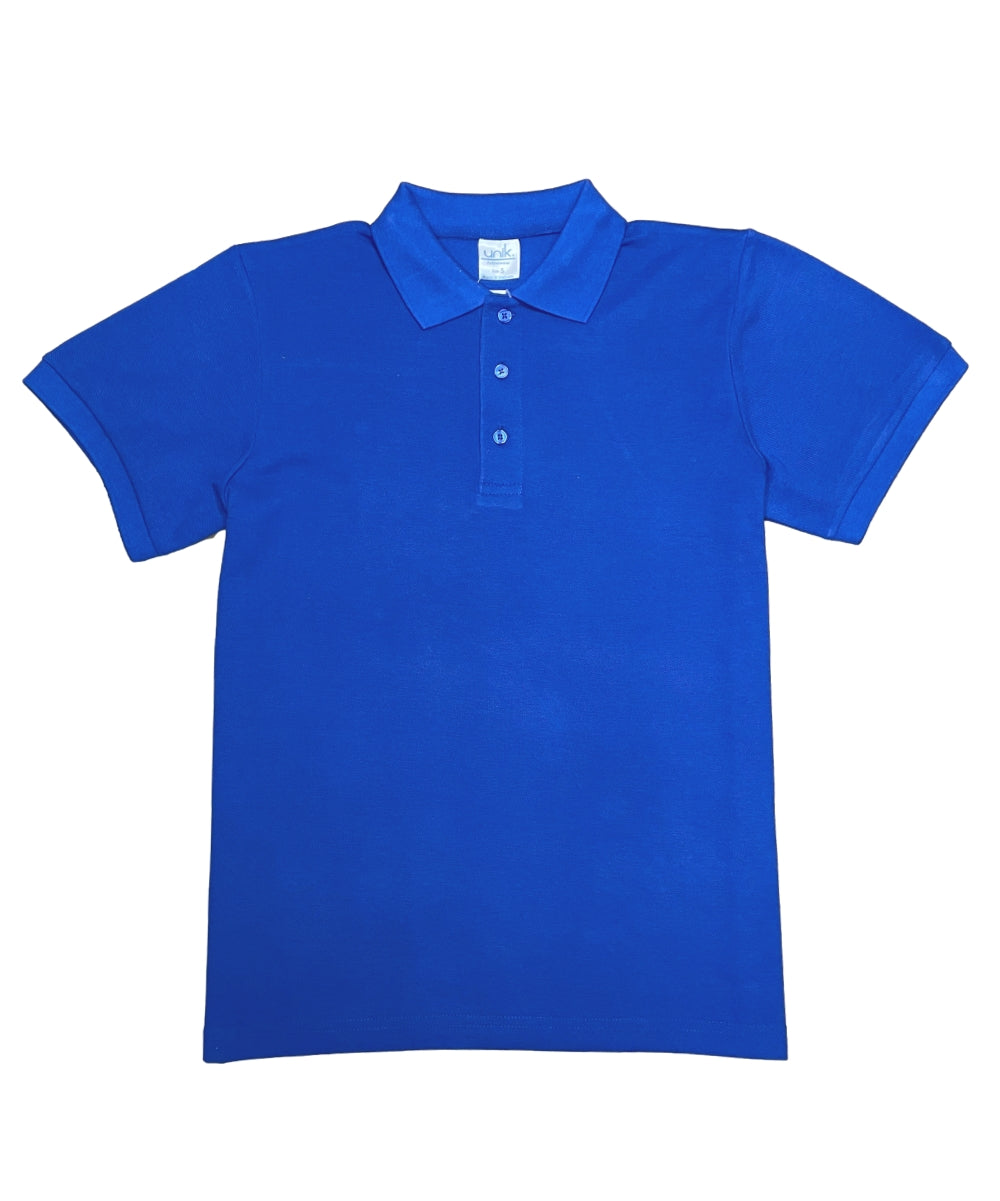Boys Uniform Polo Shirt Royal $5.5-$5.75 Per Piece