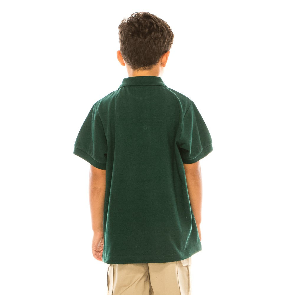 Boys Uniform Polo Shirt Hunter Green $5.5-$5.75 Per Piece