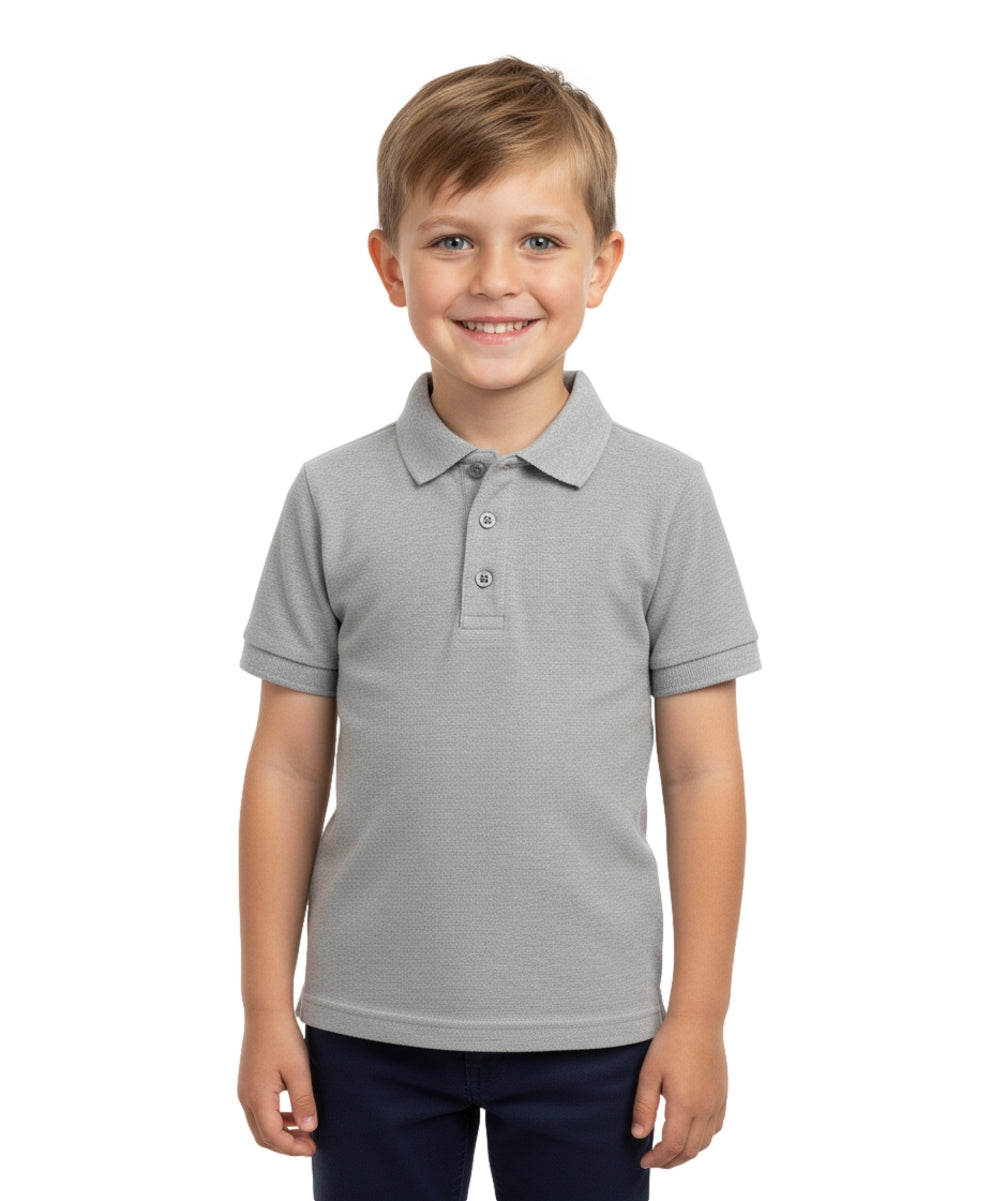 Boys Uniform Polo Shirt L. Grey $5.5-$5.75 Per Piece BSU01