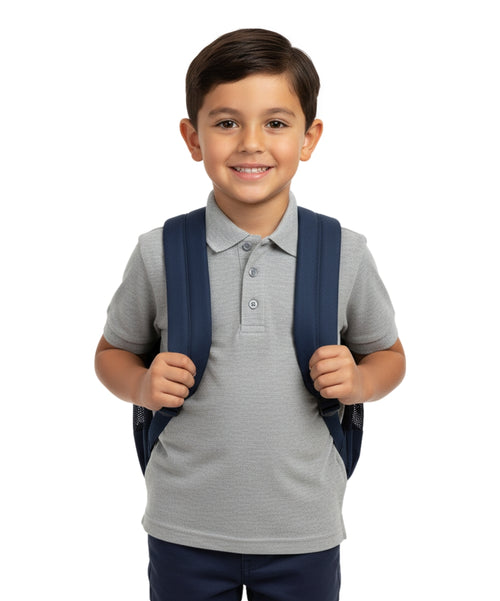 Boys Uniform Polo Shirt L. Grey $5.5-$5.75 Per Piece BSU01
