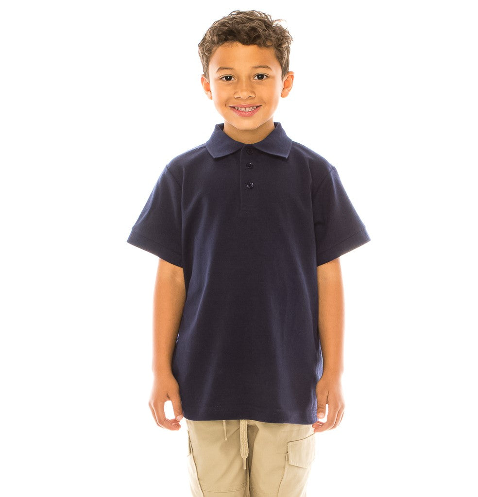Boys Uniform Polo Shirt Navy $5.5-$5.75 Per Piece