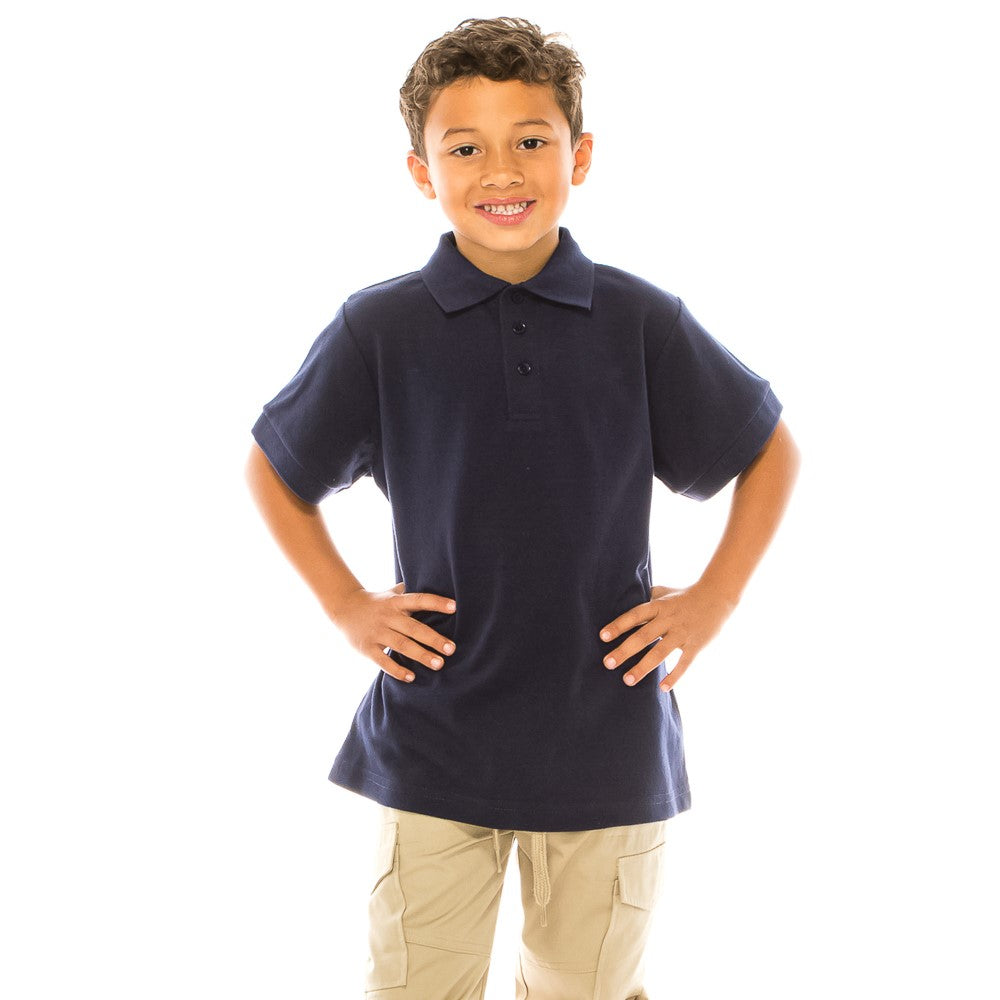 Boys Uniform Polo Shirt Navy $5.5-$5.75 Per Piece BSU01