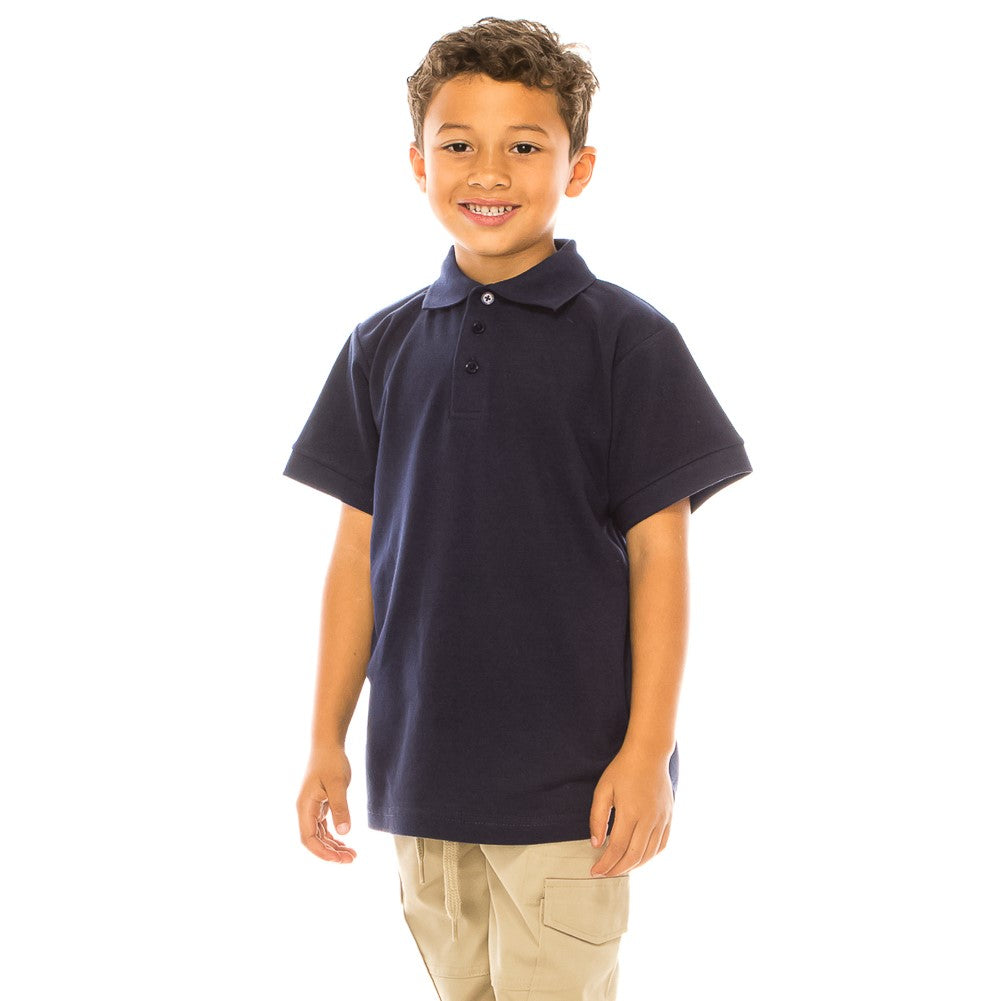 Boys Uniform Polo Shirt Navy $5.5-$5.75 Per Piece