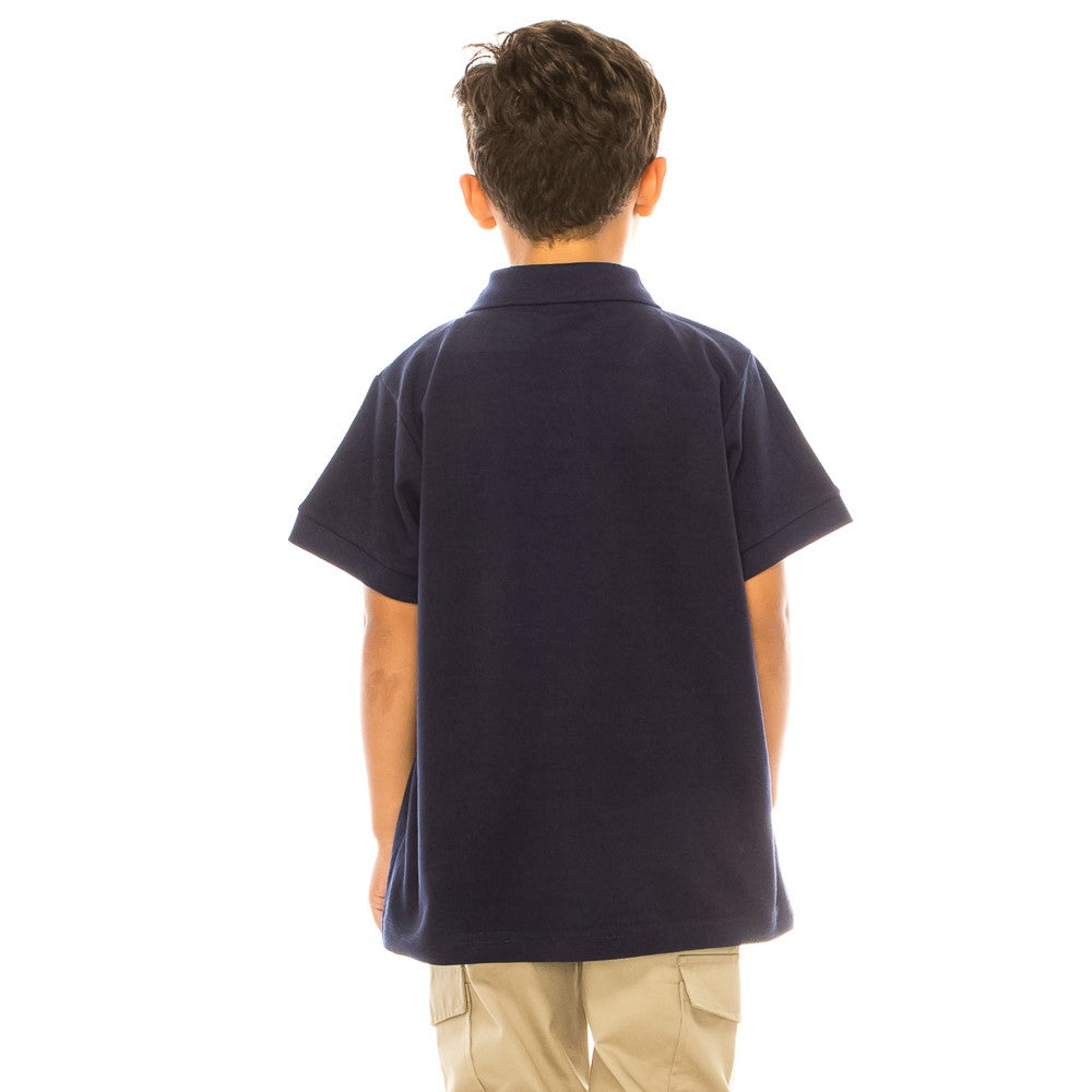 Boys Uniform Polo Shirt Navy $5.5-$5.75 Per Piece