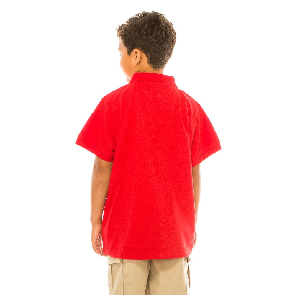 Boys Uniform Polo Shirt Red $5.5-$5.75 Per Piece