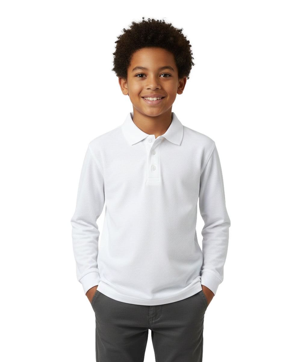Boys Long Sleeve Uniform Shirt White 6pack BSU02  $5.75-$6 Per Piece