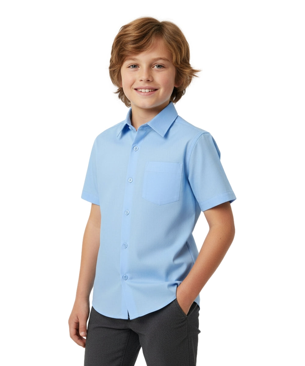 Boys Button Up Boys Uniform Shirt (5-18) $5.75-$6 Per Piece BSU06
