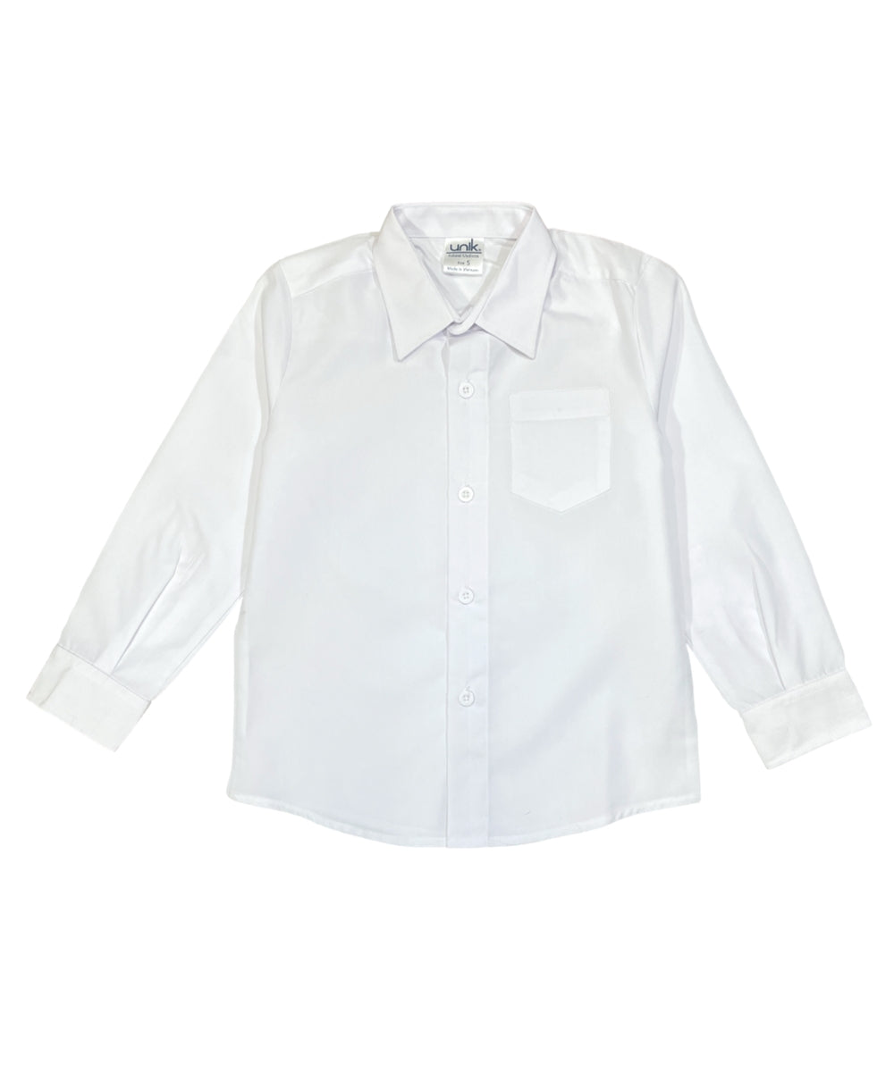 Unisex Long Sleeves Button Up Uniform Shirt (5-18) $6.25-$6.50 Per Piece BSU07