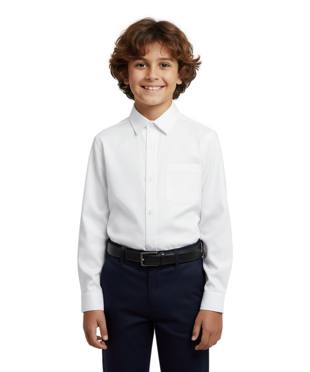 Unisex Long Sleeves Button Up Uniform Shirt (5-18) $6.25-$6.50 Per Piece BSU07