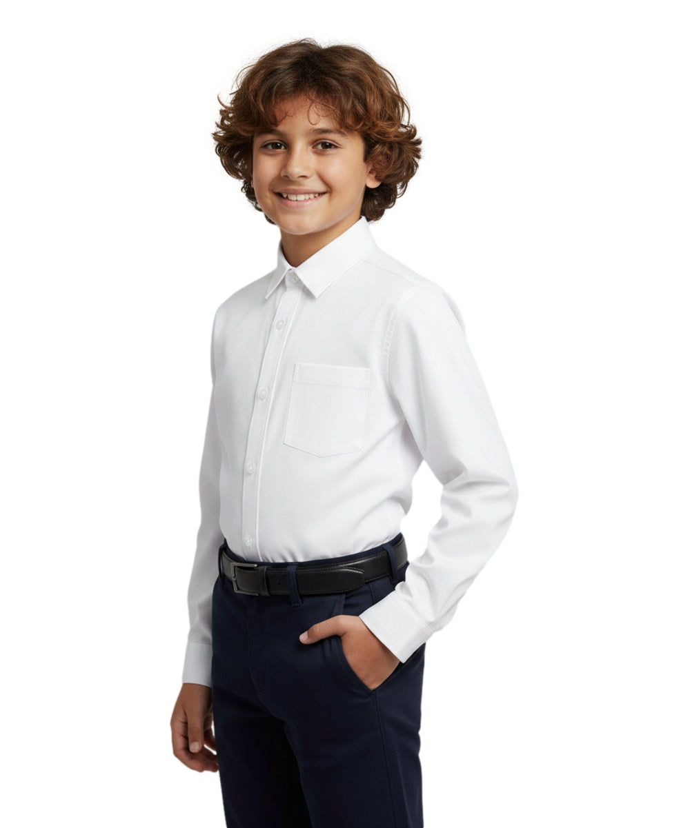Unisex Long Sleeves Button Up Uniform Shirt (5-18) $6.25-$6.50 Per Piece BSU07
