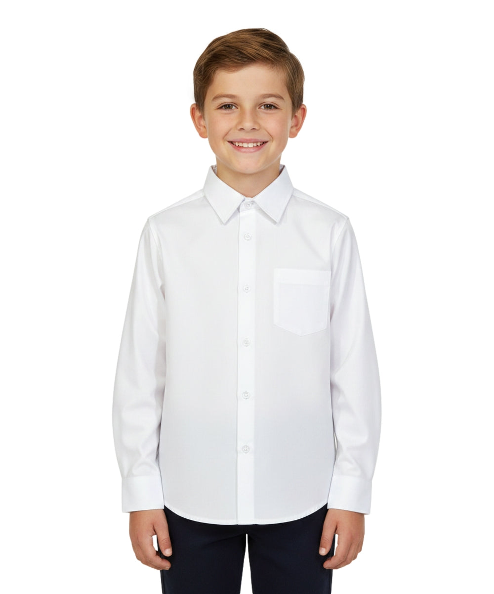 Unisex Long Sleeves Button Up Uniform Shirt (5-18) $6.25-$6.50 Per Piece BSU07