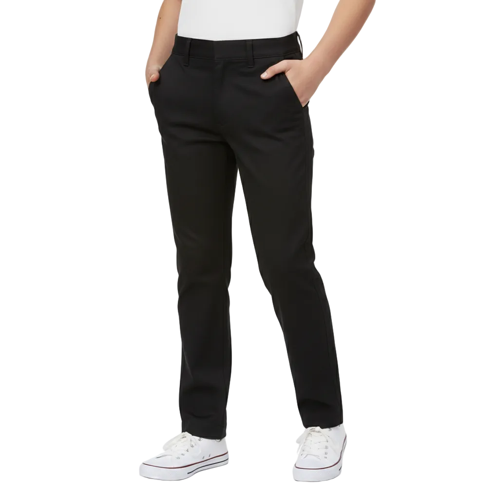 Boy Uniform Twill Pants Navy, Khaki, Black, Grey  (5-18) $8.50 Per Piece BU02