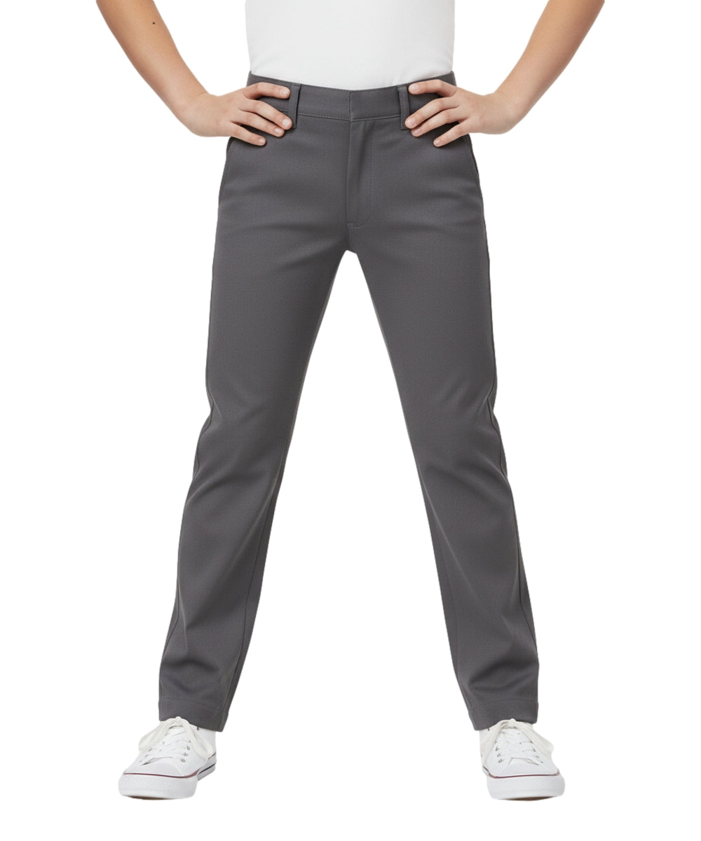 Boy Uniform Twill Pants Navy, Khaki, Black, Grey  (5-18) $8.50 Per Piece BU02