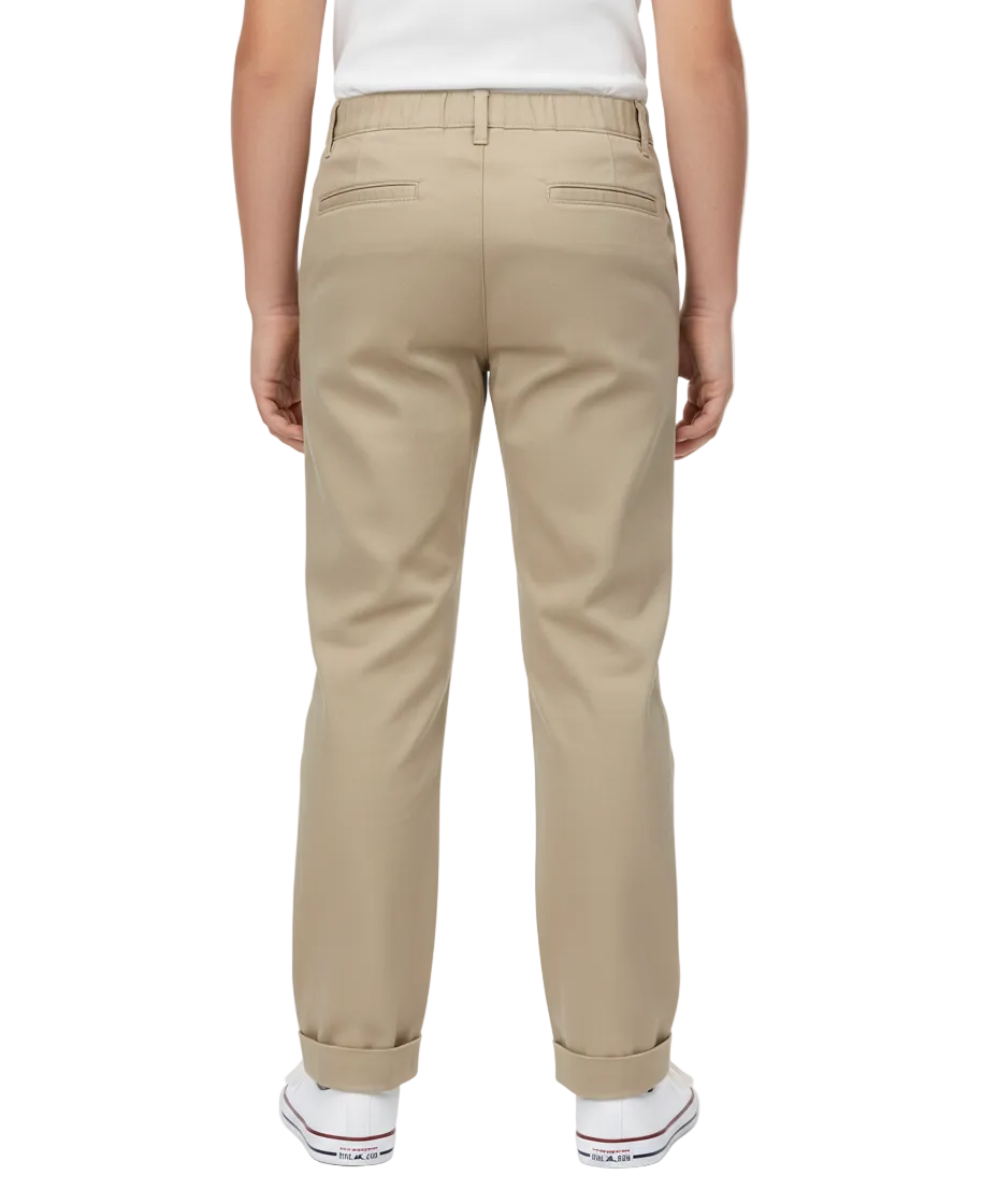 Boy Uniform Twill Pants Navy, Khaki, Black, Grey  (5-18) $8.50 Per Piece BU02
