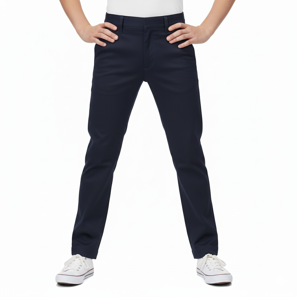 Boy Navy Uniform Skinny Fit Pants (5-16) $8.25 Per Piece BU02