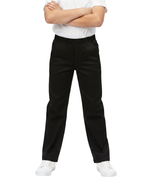 Boy's Uniform All Elastic Waist Pull-on Pants Navy, Khaki, Black, Grey, Hunter Green, Blue (4-16) $7.50 per piece BU03