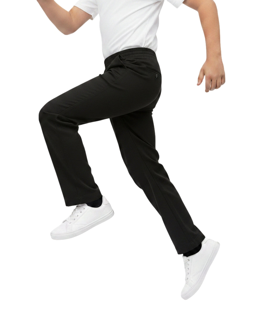 Boy's Uniform All Elastic Waist Pull-on Pants Navy, Khaki, Black, Grey, Hunter Green, Blue (4-16) $7.50 per piece BU03