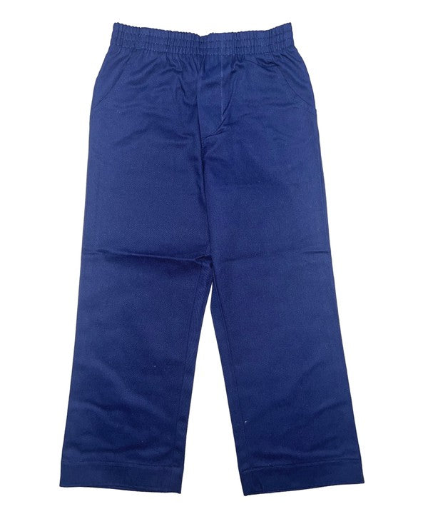 Boy's Uniform All Elastic Waist Pull-on Pants Navy, Khaki, Black, Grey, Hunter Green, Blue (4-16) $7.50 per piece BU03
