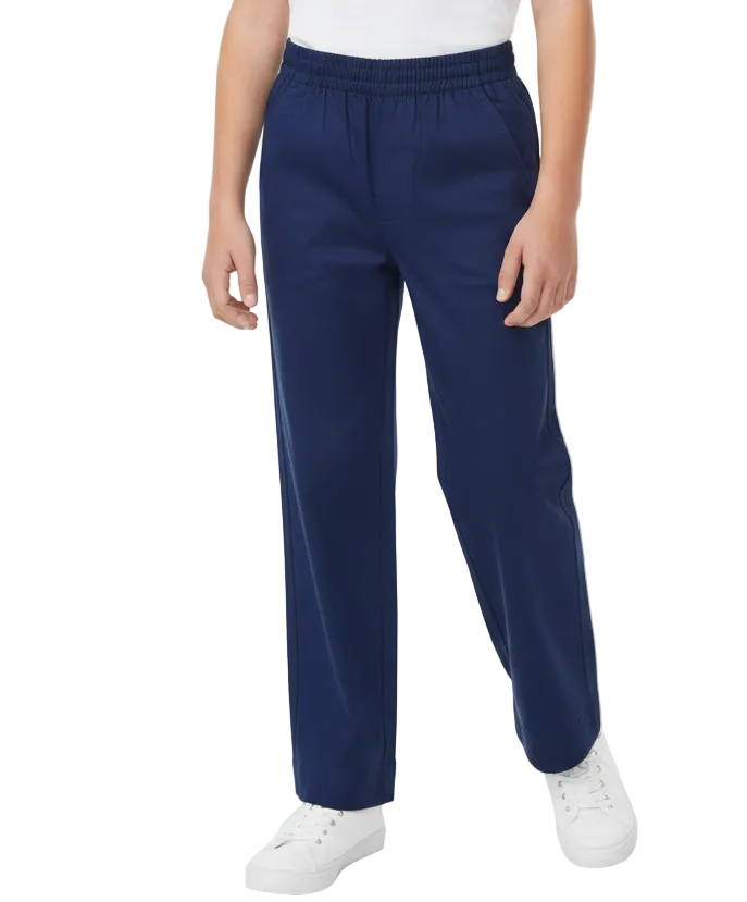 Boy's Uniform All Elastic Waist Pull-on Pants Navy, Khaki, Black, Grey, Hunter Green, Blue (4-16) $7.50 per piece BU03