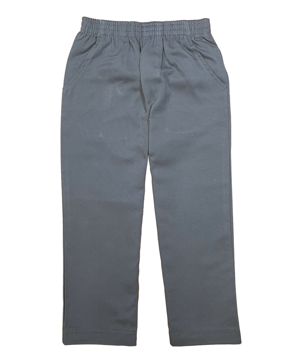 Boy's Uniform All Elastic Grey Waist Pull-on Pants (4-12) $7.50 per piece BU03