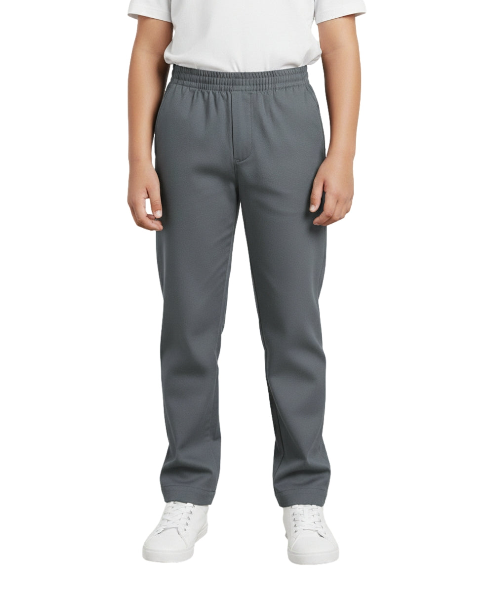 Boy's Uniform All Elastic Grey Waist Pull-on Pants (4-12) $7.50 per piece BU03