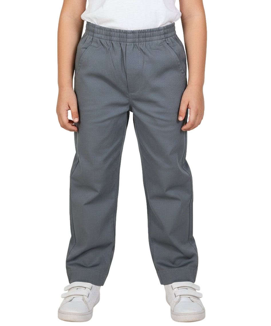 Boy's Uniform All Elastic Waist Pull-on Pants Navy, Khaki, Black, Grey, Hunter Green, Blue (4-16) $7.50 per piece BU03