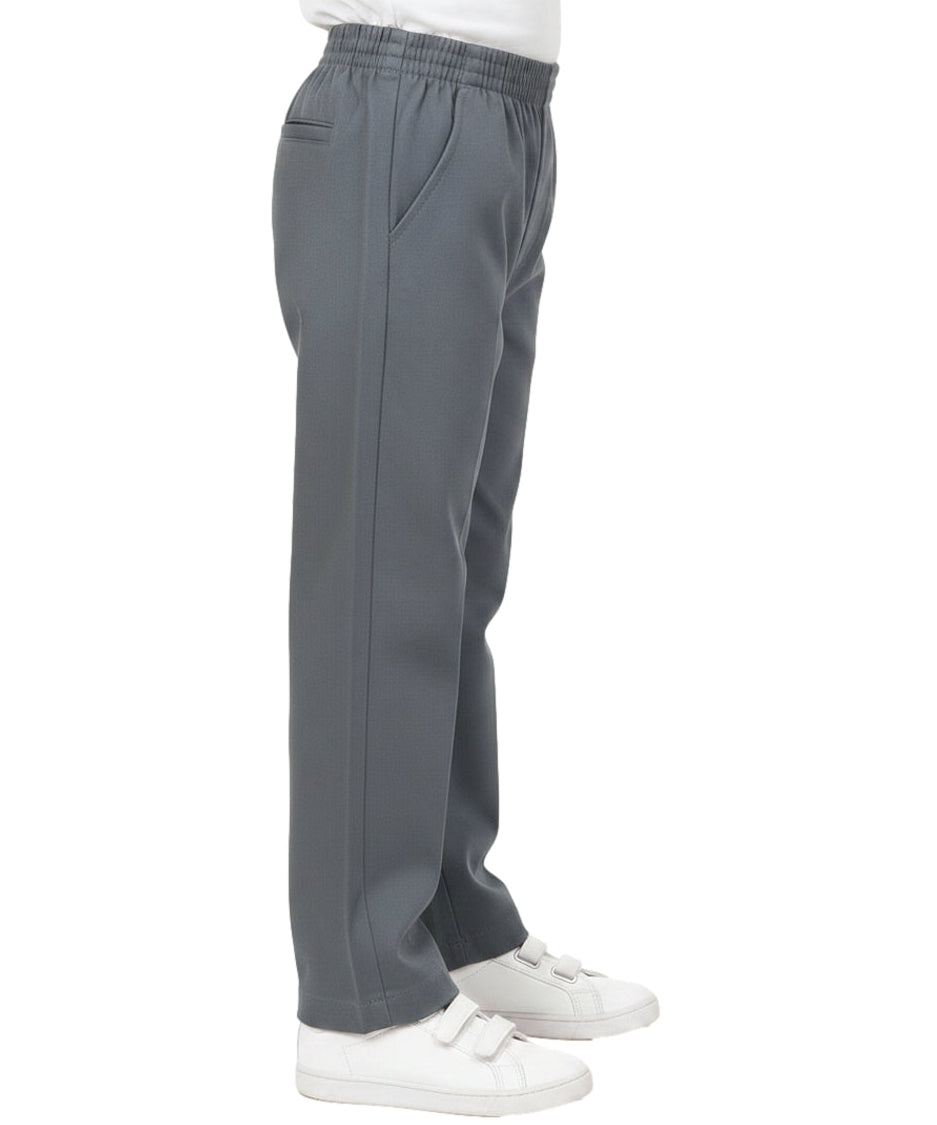 Boy's Uniform All Elastic Waist Pull-on Pants Navy, Khaki, Black, Grey, Hunter Green, Blue (4-16) $7.50 per piece BU03