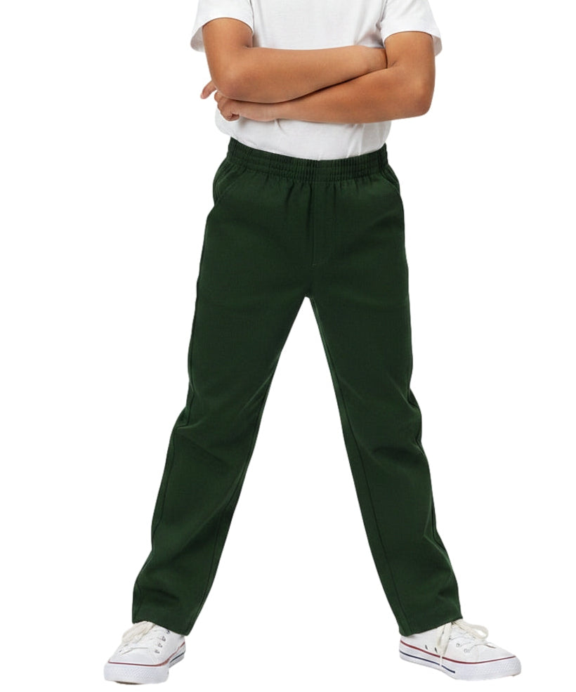 Boy's Uniform All Elastic Waist Pull-on Pants Navy, Khaki, Black, Grey, Hunter Green, Blue (4-16) $7.50 per piece BU03