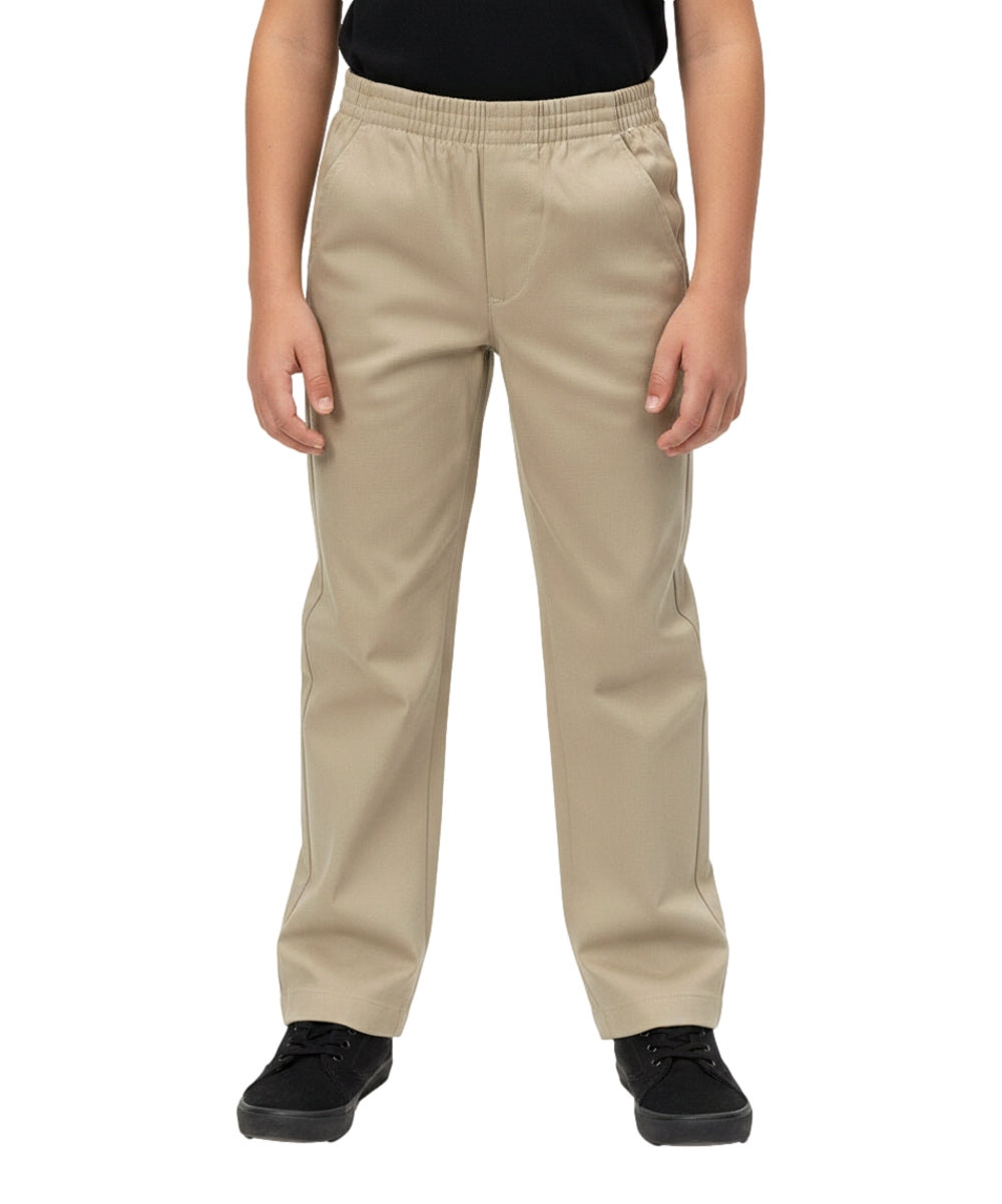 Boy's Uniform All Elastic Waist Pull-on Pants Navy, Khaki, Black, Grey, Hunter Green, Blue (4-16) $7.50 per piece BU03