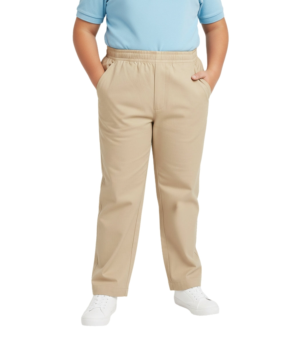 Boys All Elastic Husky Uniform Pants Khaki (4-16) $8.25 per piece BU03H