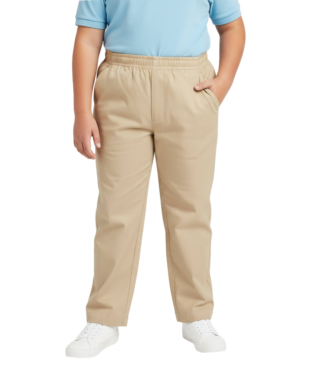 Boys All Elastic Husky Uniform Pants Khaki (4-16) $8.25 per piece BU03H