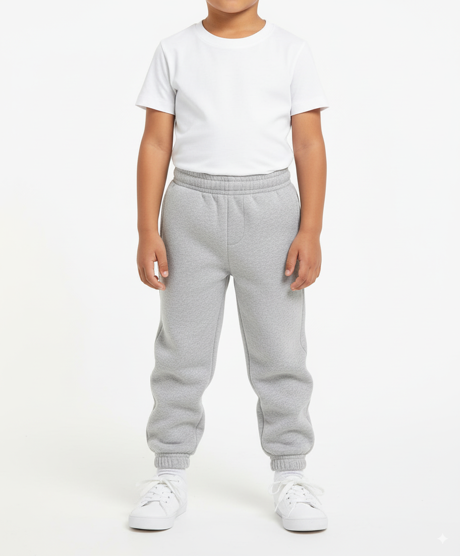 Fleece Sweatpants - L.Grey Unisex (2/3-16) $6.00 Per Piece BUF20