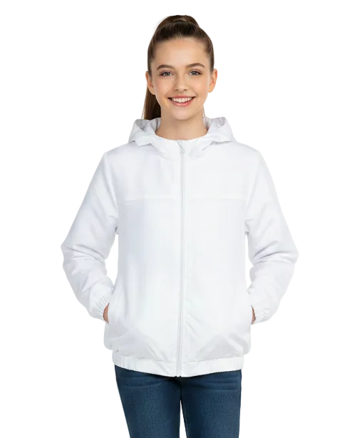 Windbreaker Jacket Navy, Khaki, White (S-M-L-XL) $7.00 Per Piece BUJ402