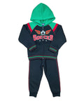 Boy Soccer Fleece Tracksuit - Black  (2-4) (5-8) (10-14) $10.00 Per Set. BW2342
