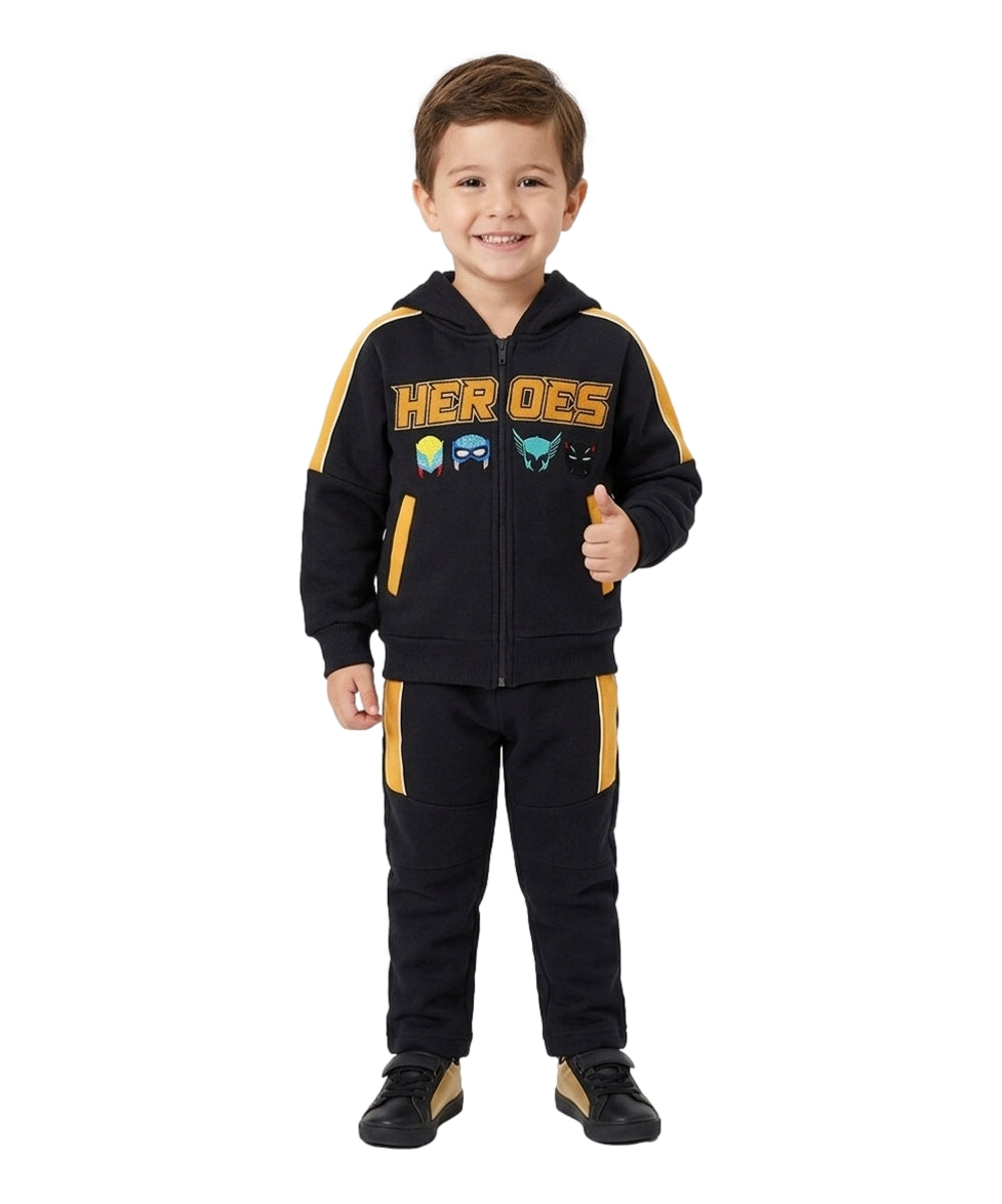 Boy Heroes Fleece Tracksuit 12m-24m ($9) 2-4 ($10) 5-8 ($11) 10-14 ($12) Per Set. BW2343