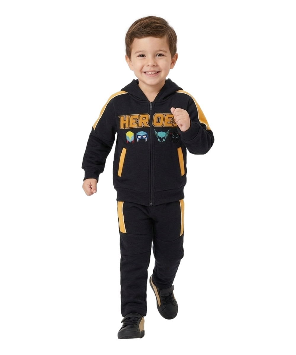 Boy Heroes Fleece Tracksuit 12m-24m ($9) 2-4 ($10) 5-8 ($11) 10-14 ($12) Per Set. BW2343