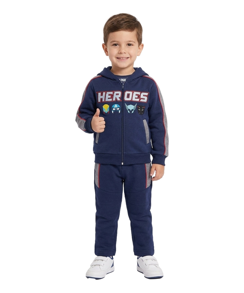 Boy Heroes Fleece Tracksuit 12m-24m ($9) 2-4 ($10) 5-8 ($11) 10-14 ($12) Per Set. BW2343