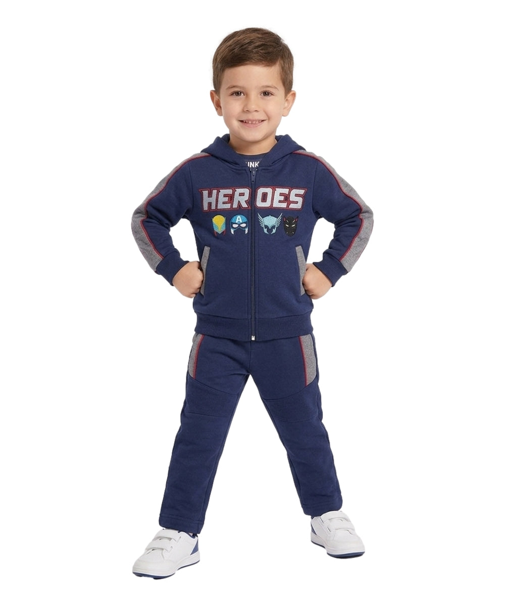 Boy Heroes Fleece Tracksuit 12m-24m ($9) 2-4 ($10) 5-8 ($11) 10-14 ($12) Per Set. BW2343